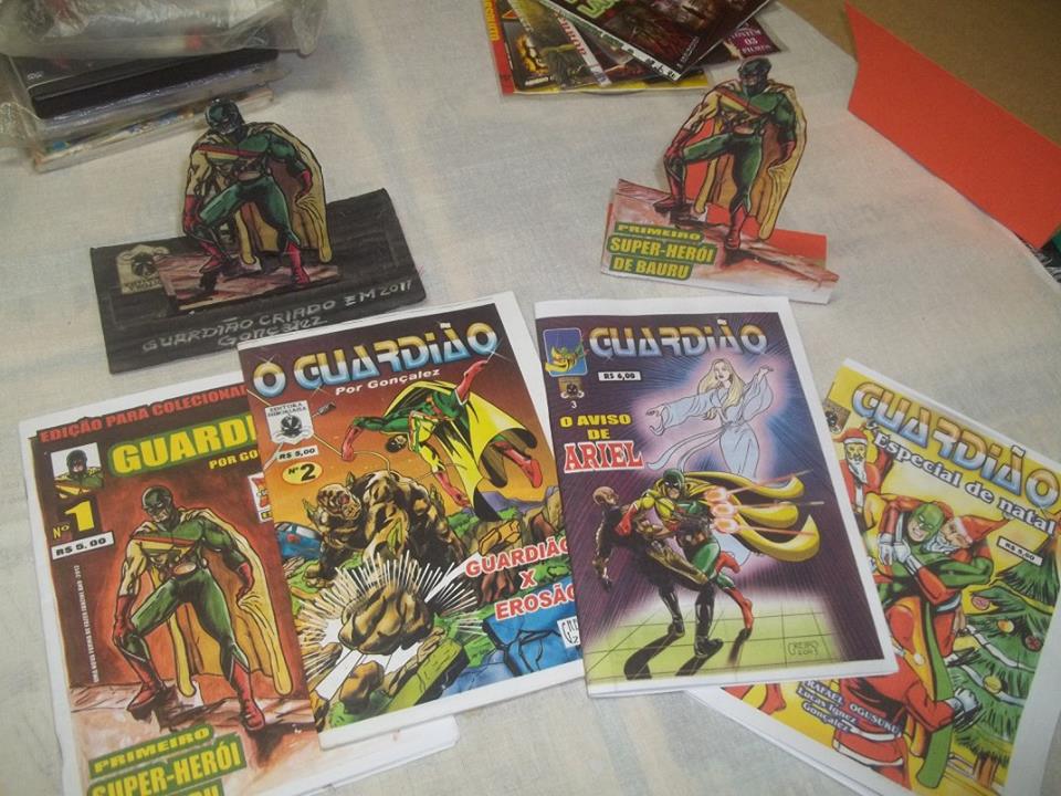 Fanzines do Guardião, primeiro super- herói de Bauru 