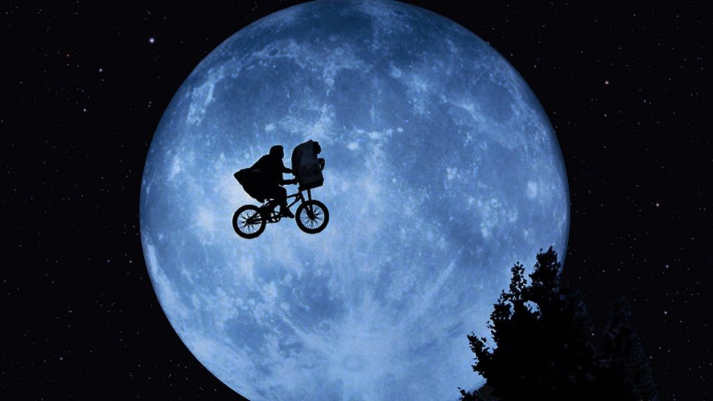 bicicleta voando E.T.