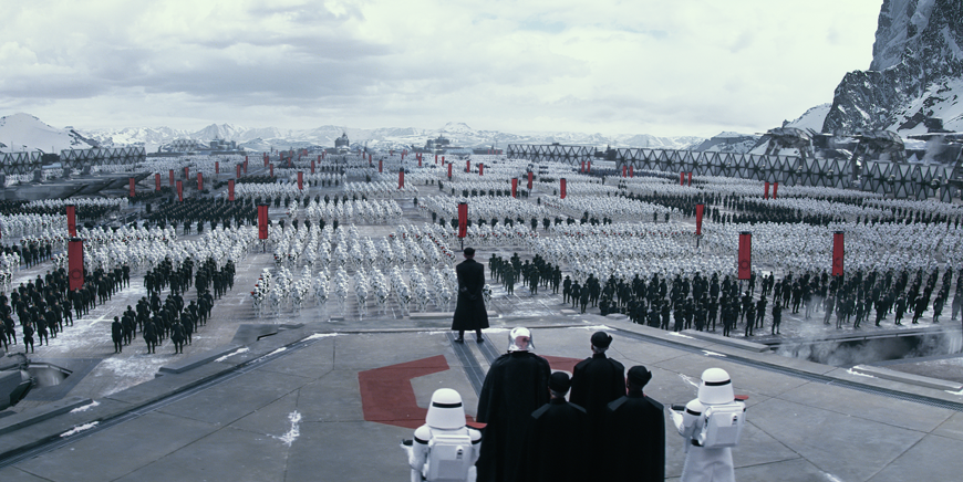 Imagem do filme Star Wars VII: O Despertar da Força. 