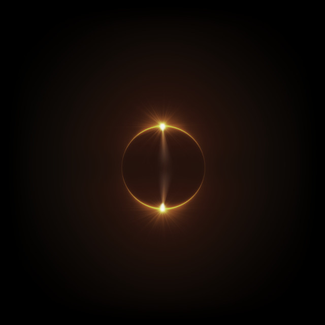 Capa do single I Still Have Faith In You da banda Abba. A imagem é predominantemente preta e ao centro tem um círculo, o que seria um planeta posicionado em eclipse com o sol; em volta do círculo há uma luz brilhante dourada que ilumina gradualmente a imagem.